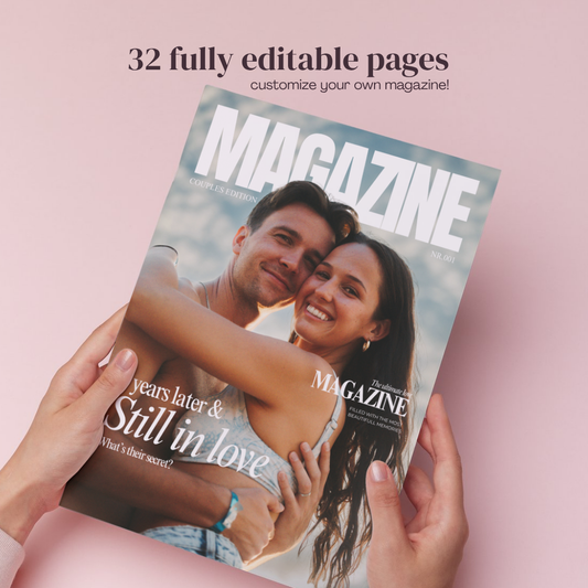 Magazine Couples Canva Template